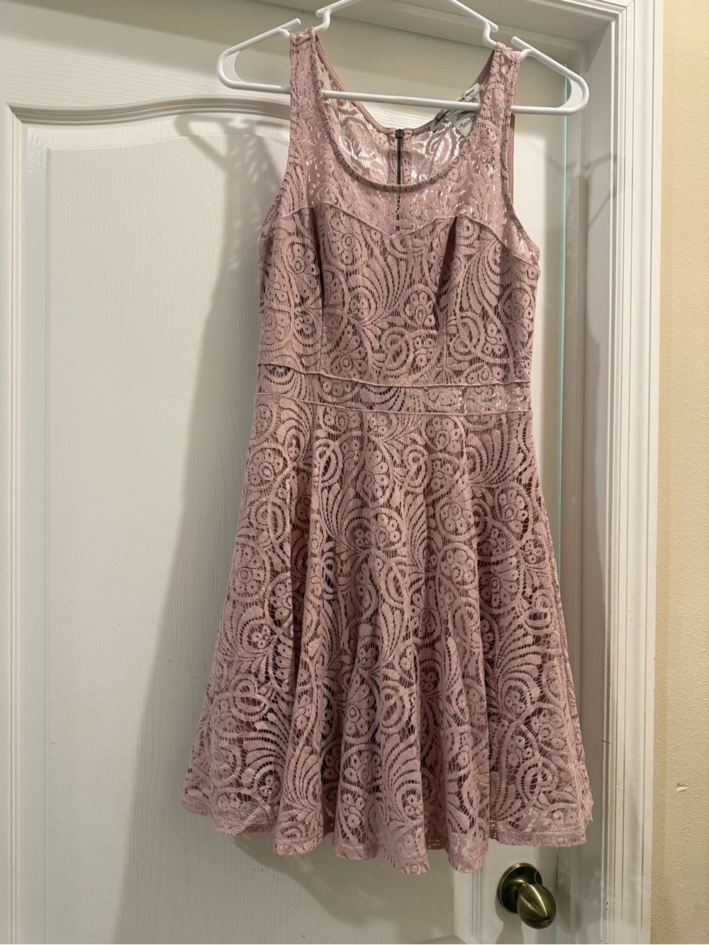 American Rag Dusty Rose Lace Tank Dress